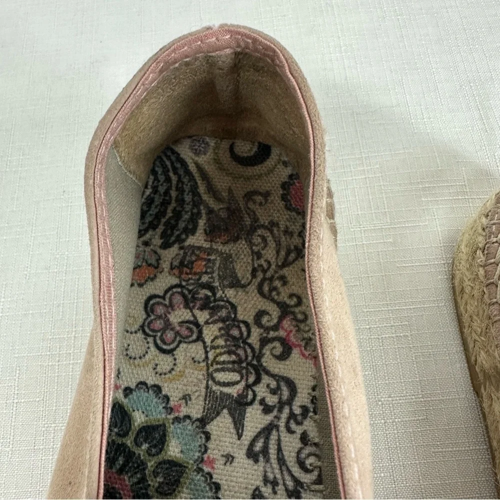 Odd Molly Size 37 Beige Suede Slip On Espadrilles